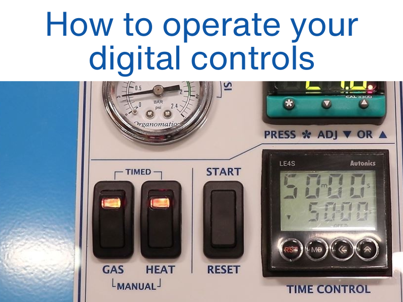 How to operate your digital controls