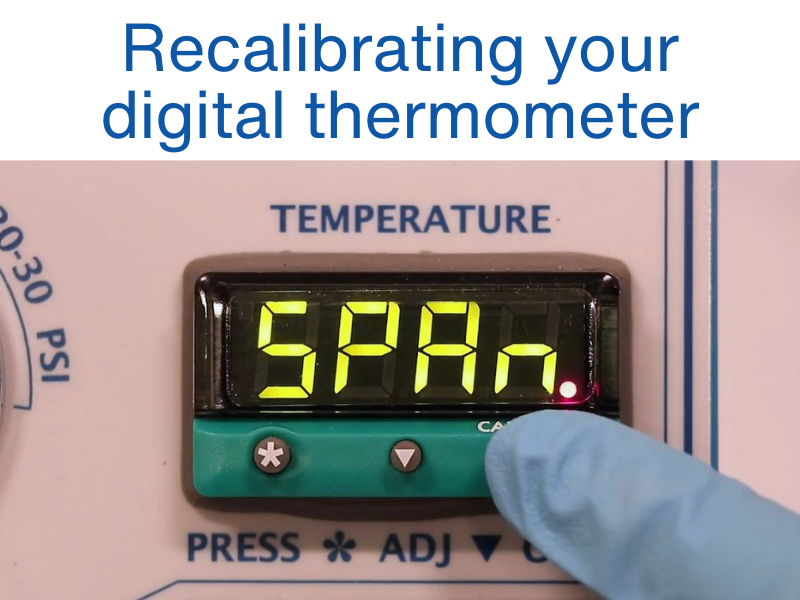 Recalibrating your digital thermometer
