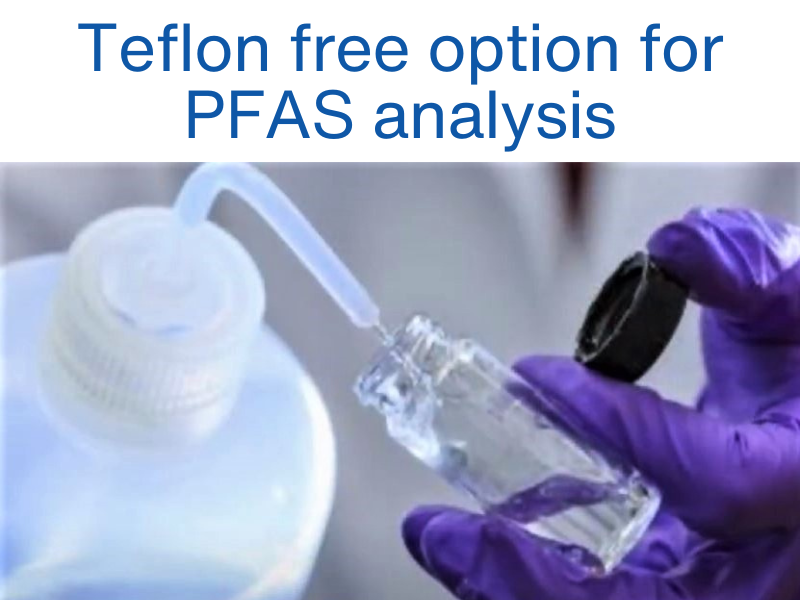 Teflon free option for PFAS analysis