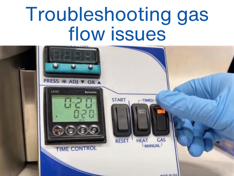 Troubleshooting gas flow issues