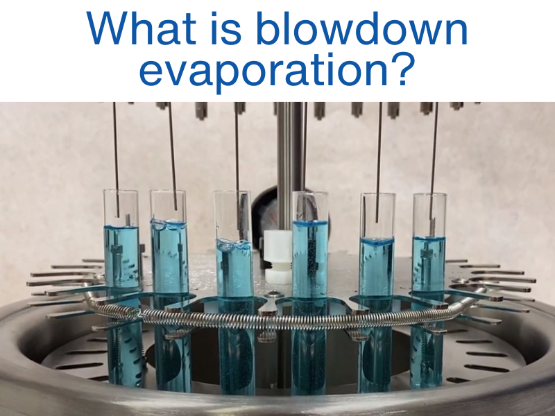 What is blowdown evaporation
